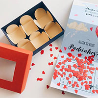 Convite de Casamento Temático - Balão do Amor