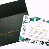 Convite de Casamento romântico - Florali