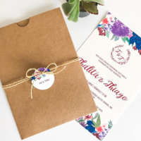 Convite de Casamento romântico - Thalita e Thiago