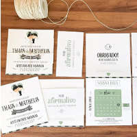 Identidade visual e papelaria para casamento - Amor de Casal