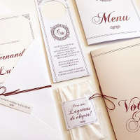 Identidade visual e papelaria para casamento - Gran Marsala